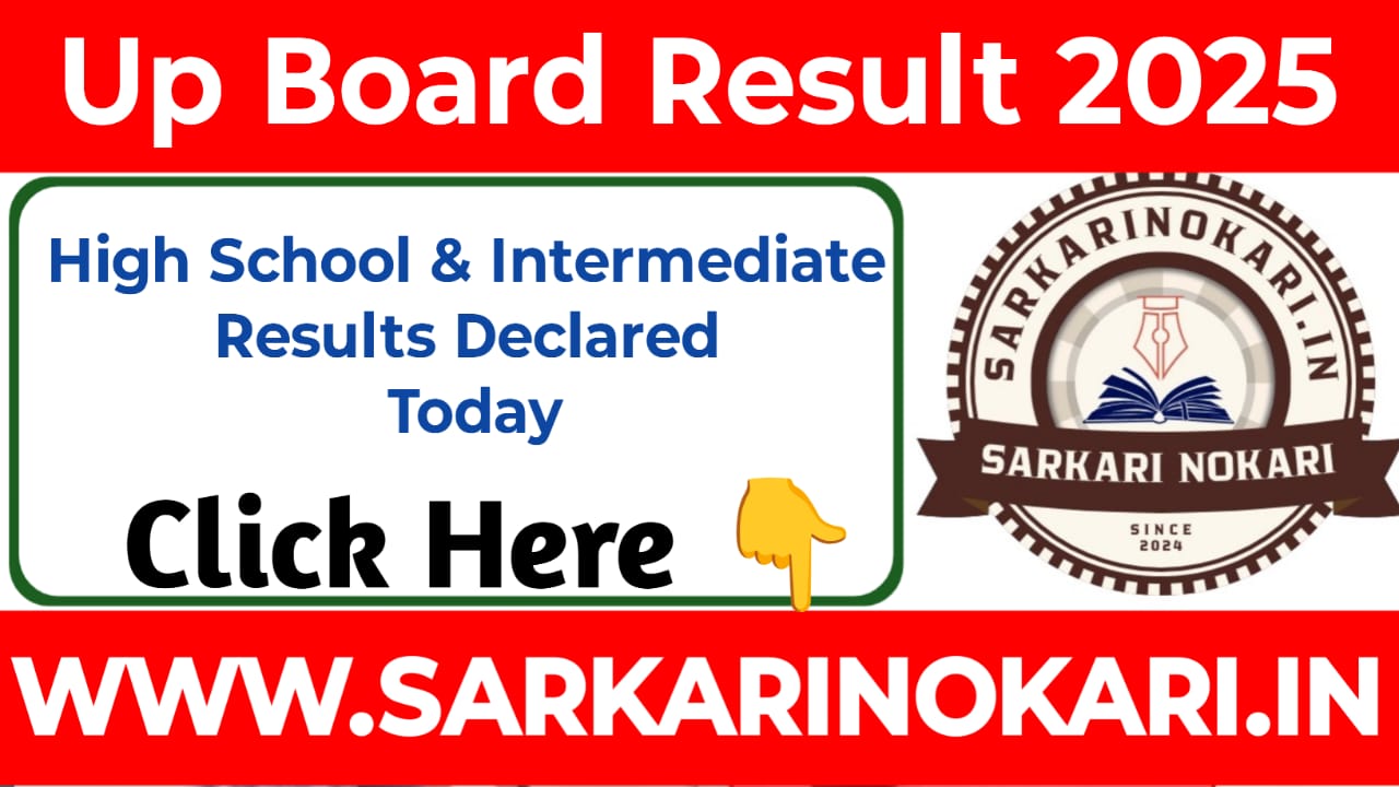 UP Board Result 2025 High School & Intermediate Results Declaring Today