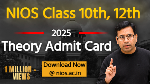 NIOS Class 10th, 12th Theory Admit Card 2025