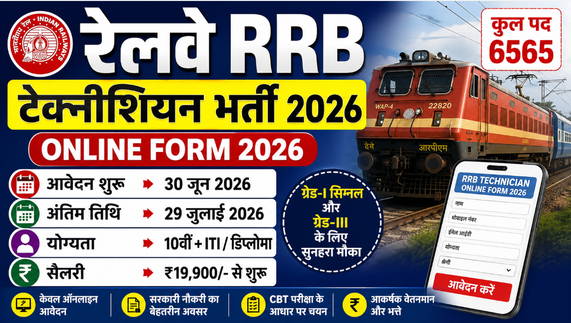 Railway RRB Technician Online Form 2026 