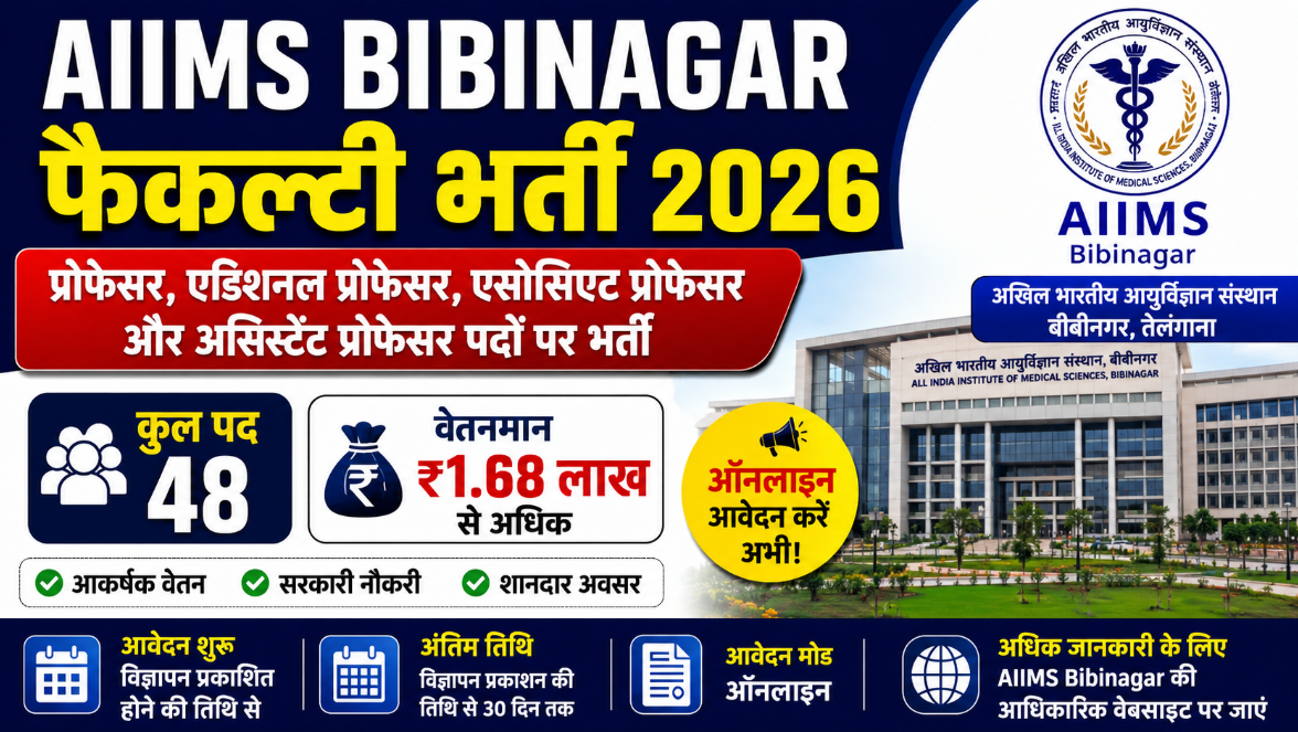 AIIMS Bibinagar Faculty Recruitment 2026