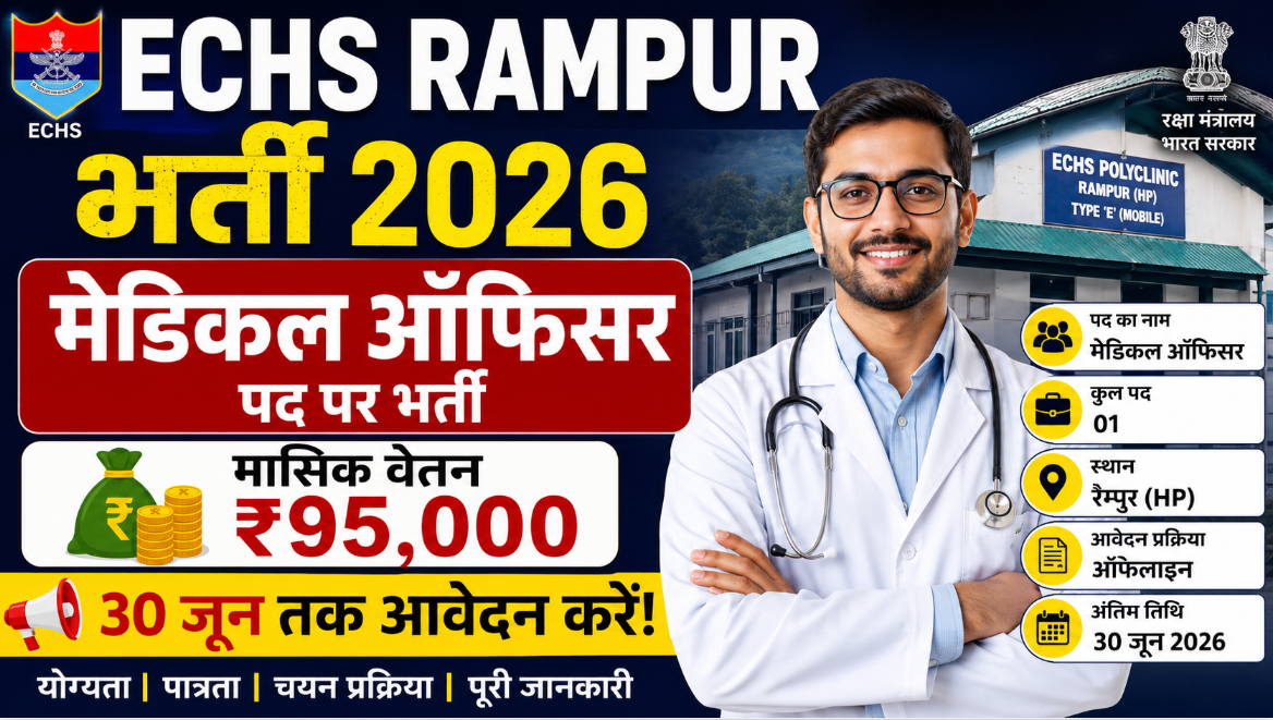 ECHS Rampur Recruitment 2026