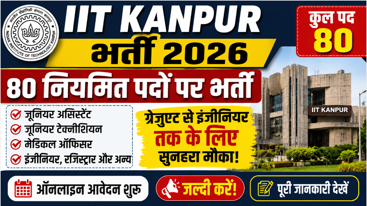 IIT Kanpur Recruitment 2026