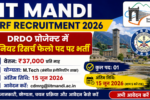 IIT Mandi JRF Recruitment 2026