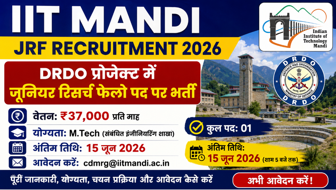 IIT Mandi JRF Recruitment 2026