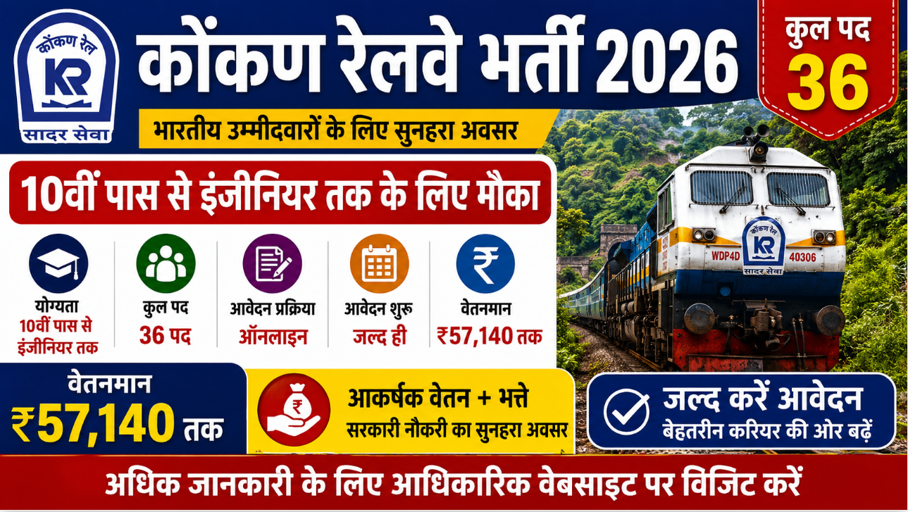 Konkan Railway Recruitment 2026