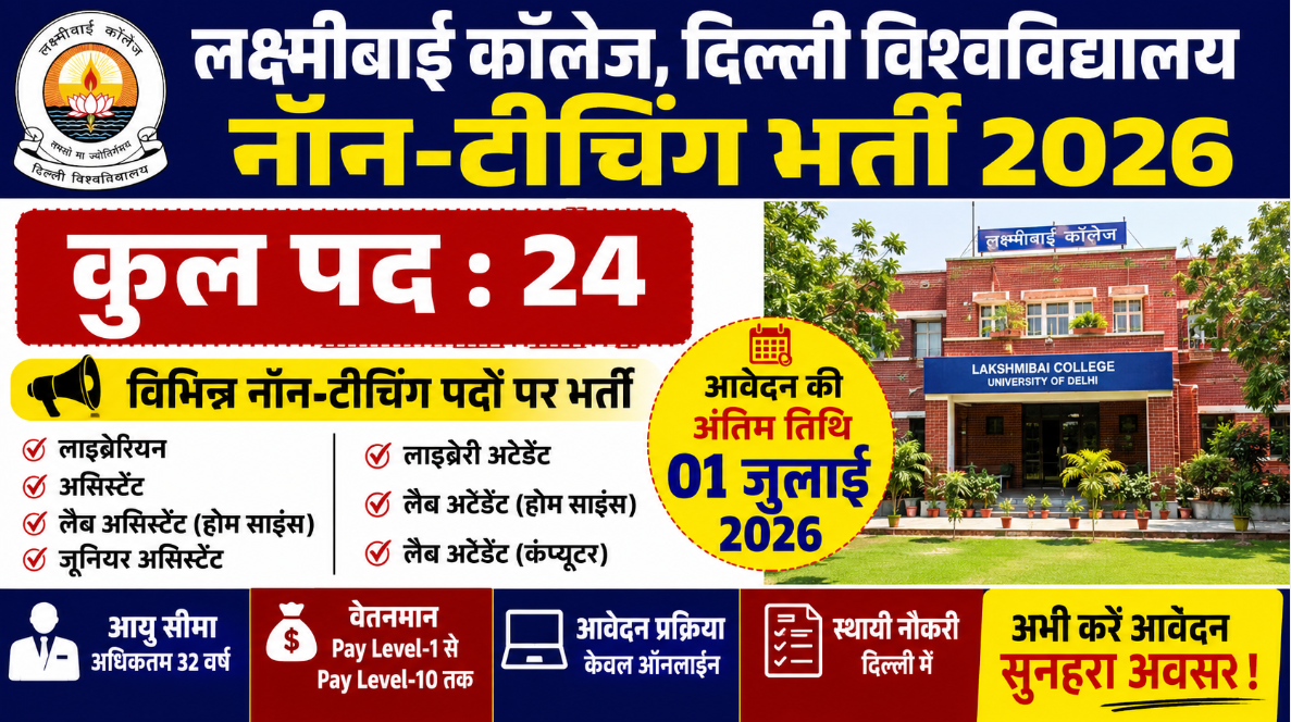 Lakshmibai College Recruitment 2026