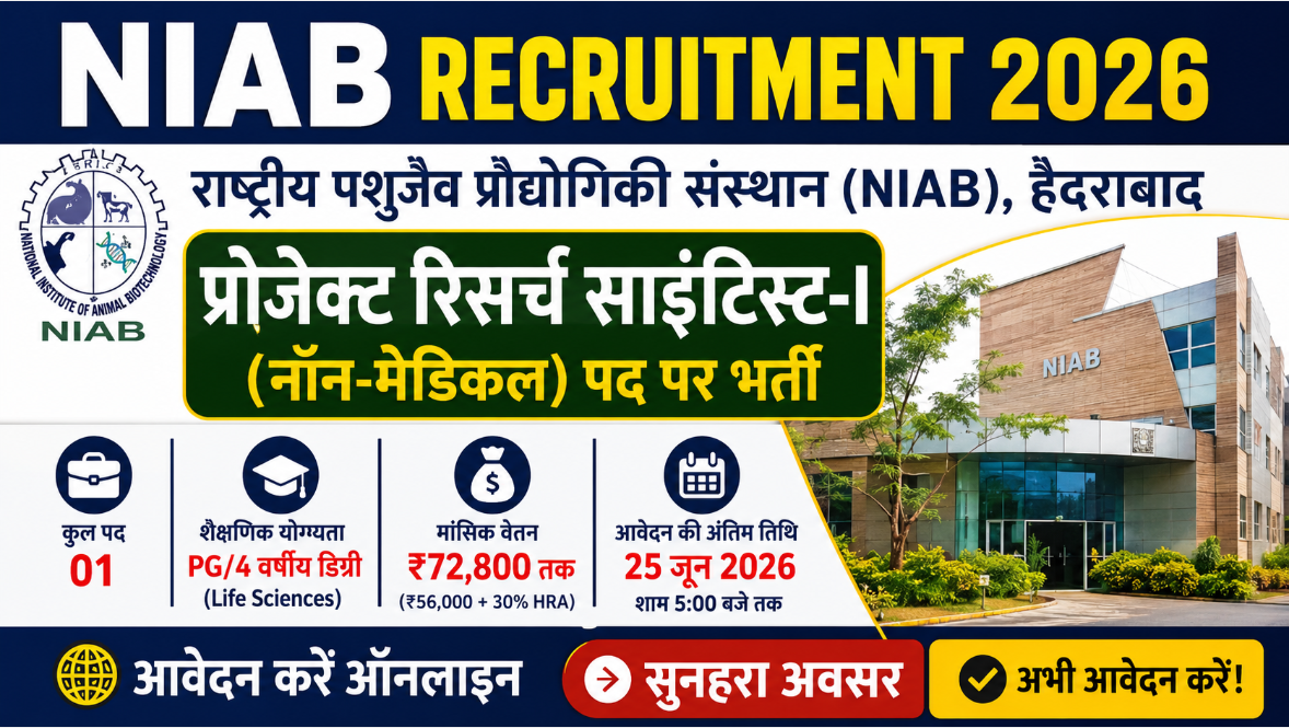 NIAB Recruitment 2026