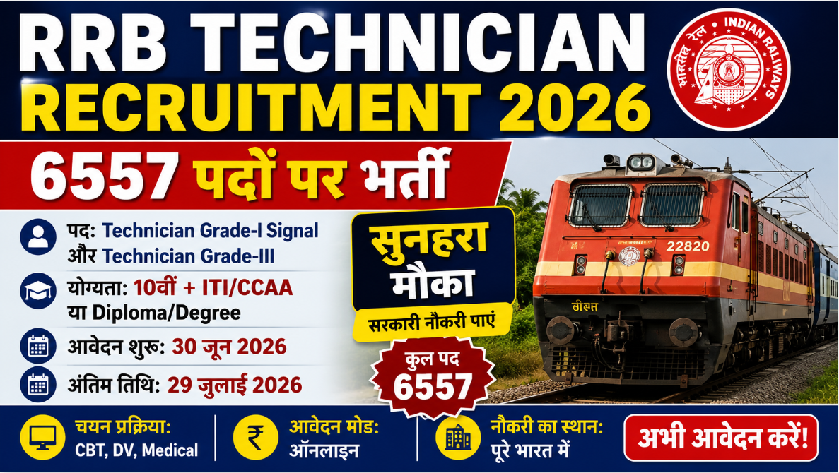 RRB Technician Recruitment 2026