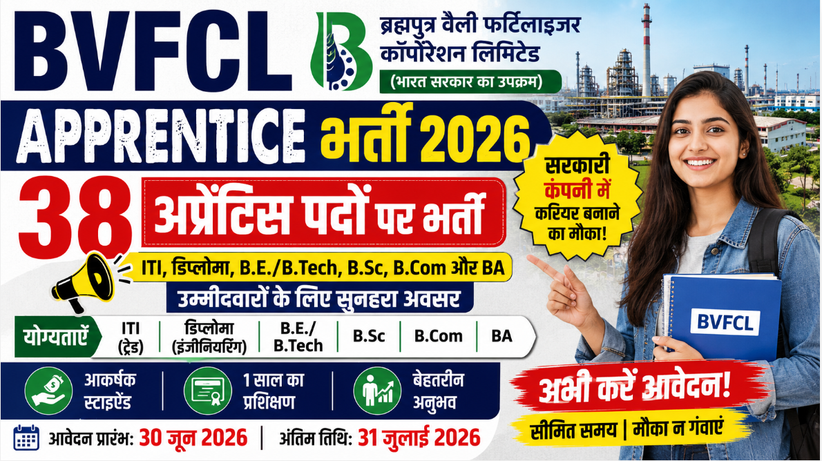 BVFCL Apprentice Recruitment 2026