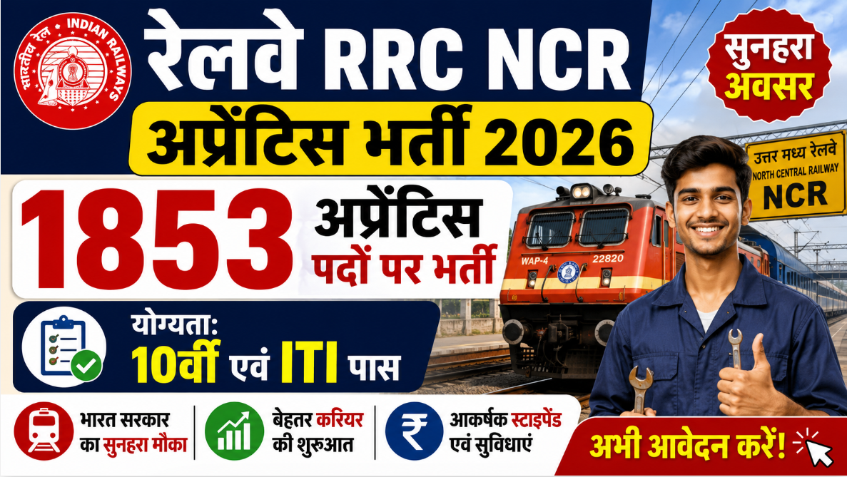 Railway RRC NCR Apprentice Recruitment 2026