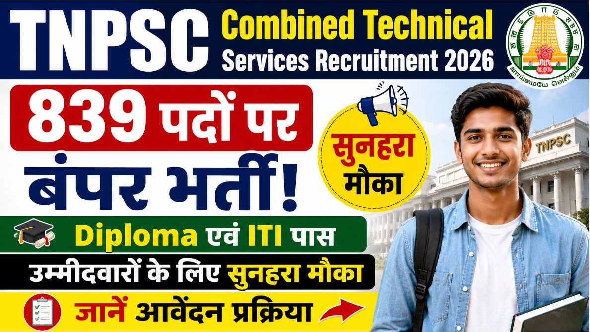 TNPSC Combined Technical Services Recruitment 2026