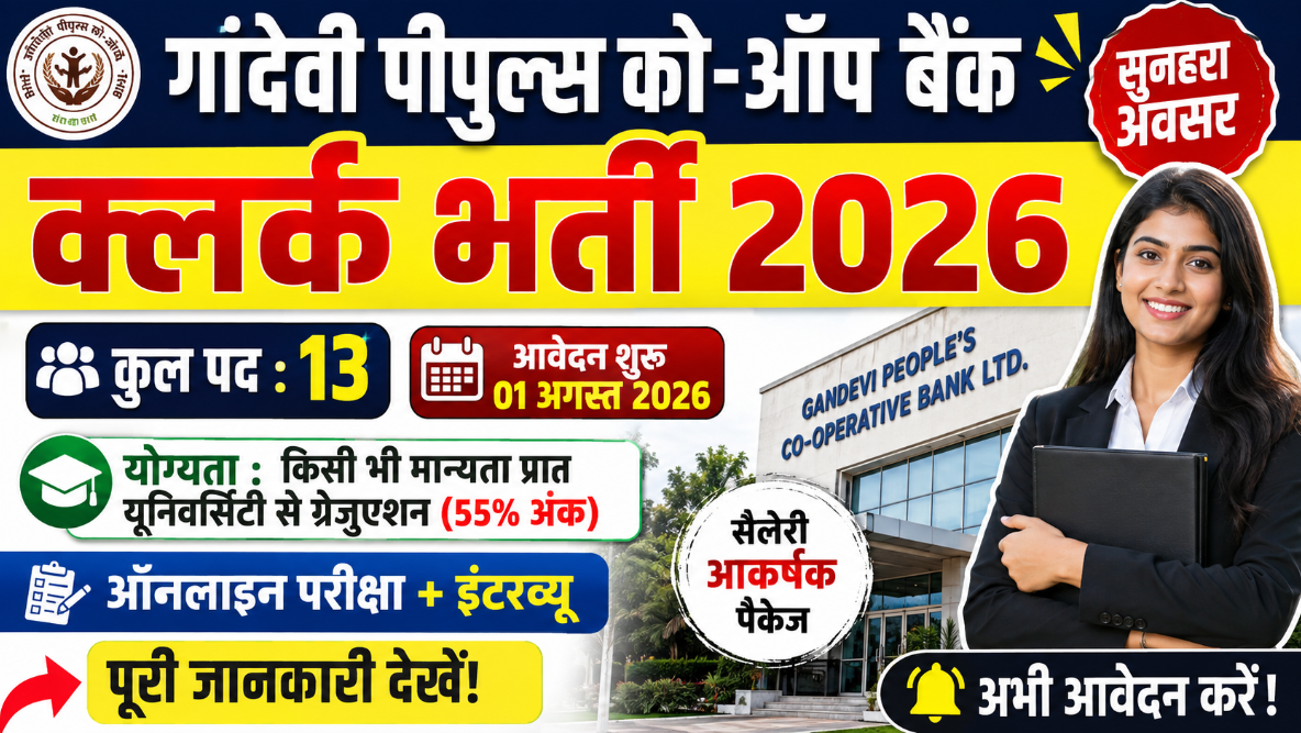 GPCB Bank Clerk Recruitment 2026