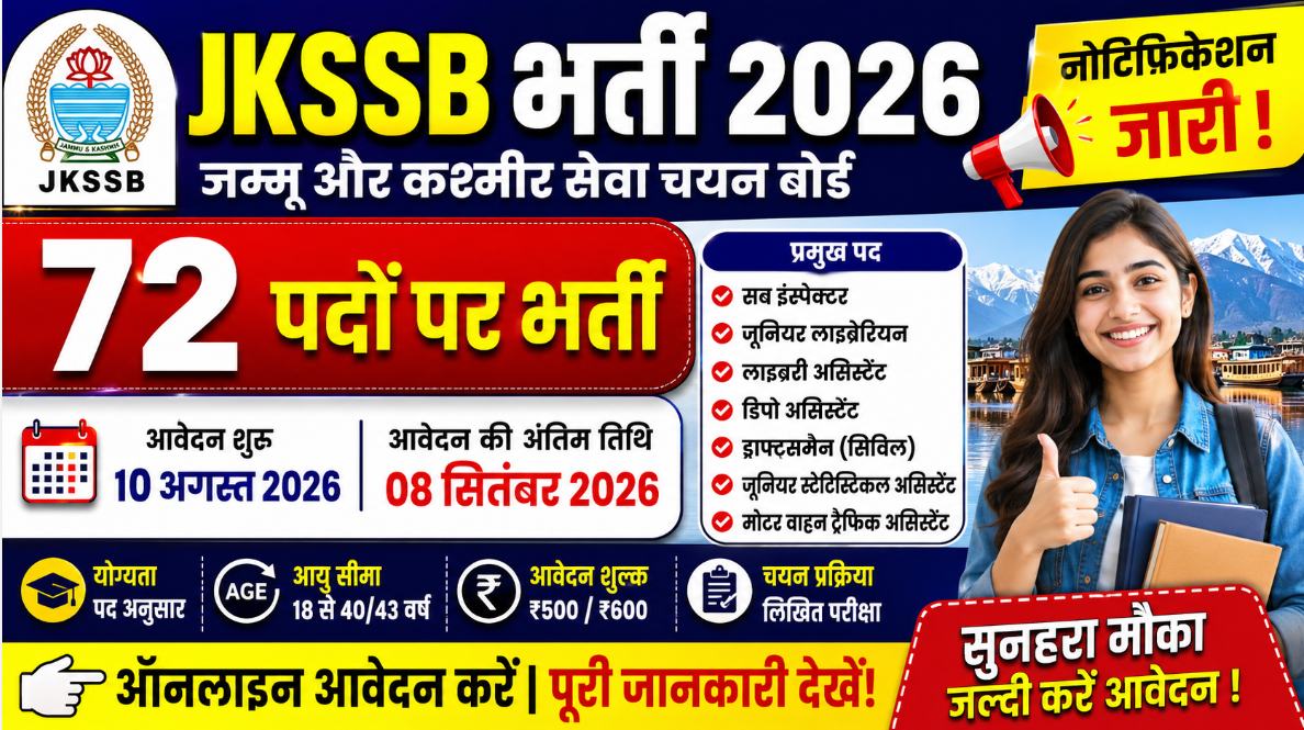 JKSSB Recruitment 2026