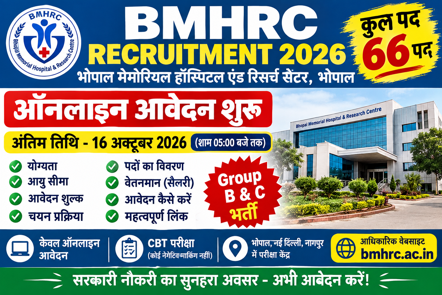 BMHRC Recruitment 2026